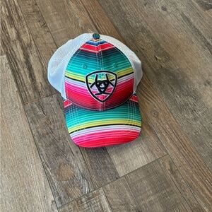Ariat Serape Stripe Trucker Hat with White Mesh